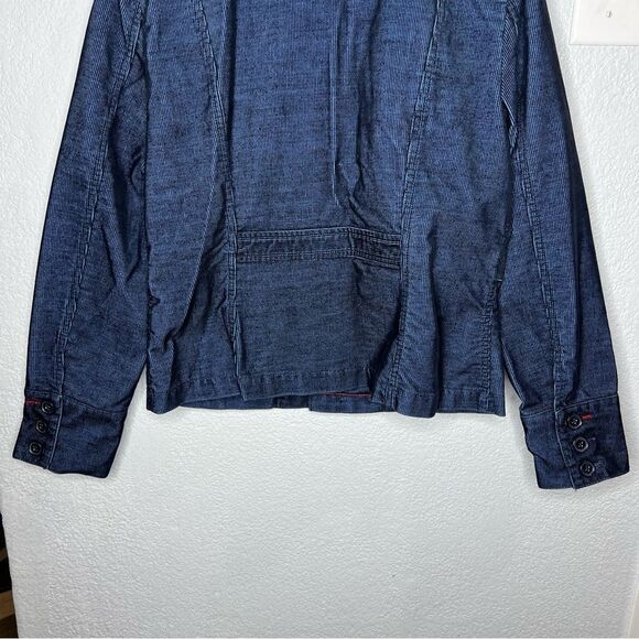 Tommy Hilfiger Jeans Navy Blue Corduroy Women’s Blazer Jacket Sz Large - Picture 7 of 10